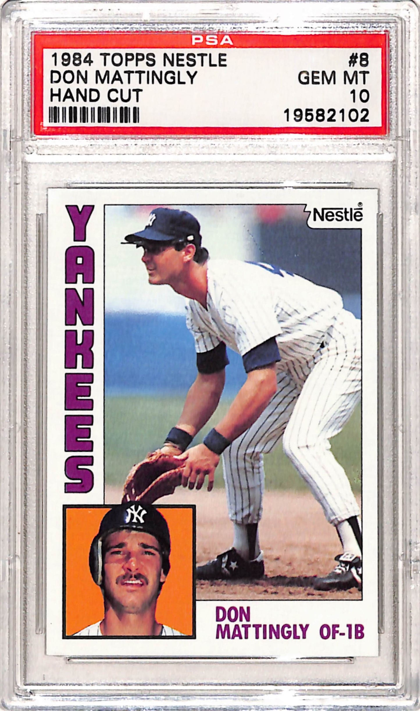 Don Mattingly 1984 Topps Nestle #8 PSA 10 Gem Mint