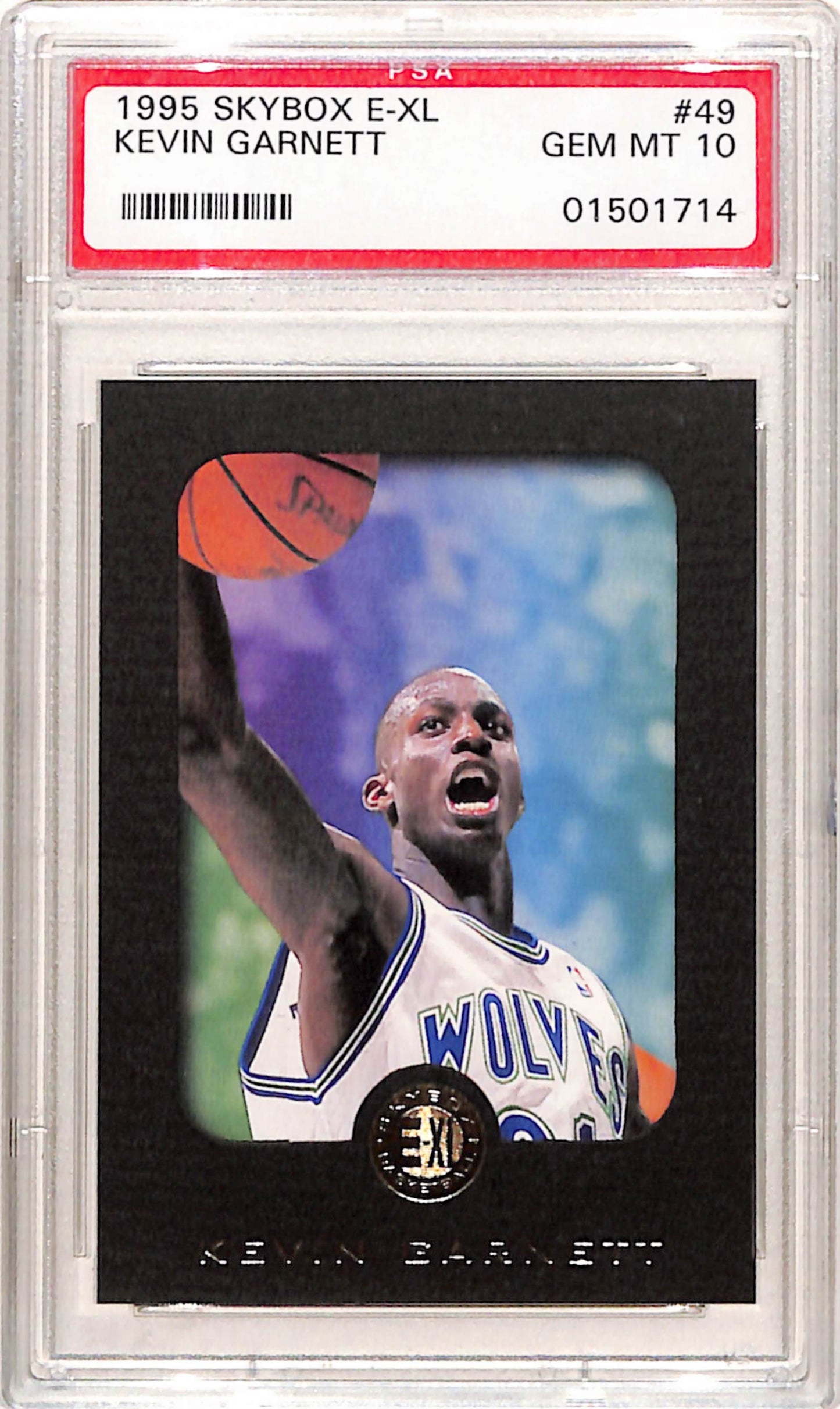Kevin Garnett 1995 Skybox E-XL Rookie #49 PSA 10 Gem Mint