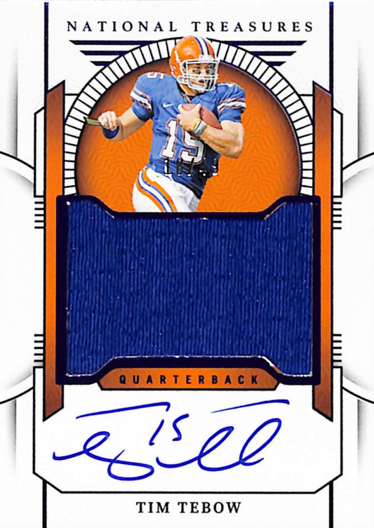 Tim Tebow 2024 Panini National Treasures Collegiate Jersey Auto #18/49