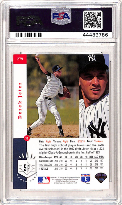 Derek Jeter 1993 Upper Deck SP Rookie #279 PSA 8 NM-MINT