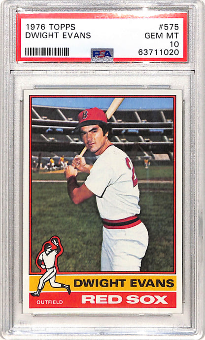Dwight Evans 1976 Topps #575 PSA 10 Gem Mint