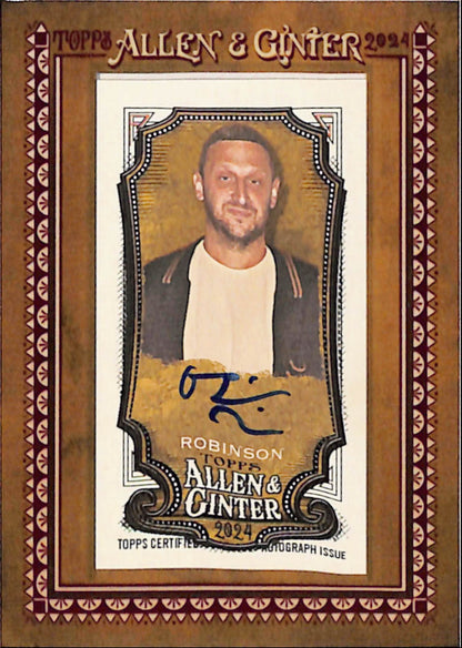 Tim Robinson 2024 Topps Allen and Ginter Mini Framed Autograph