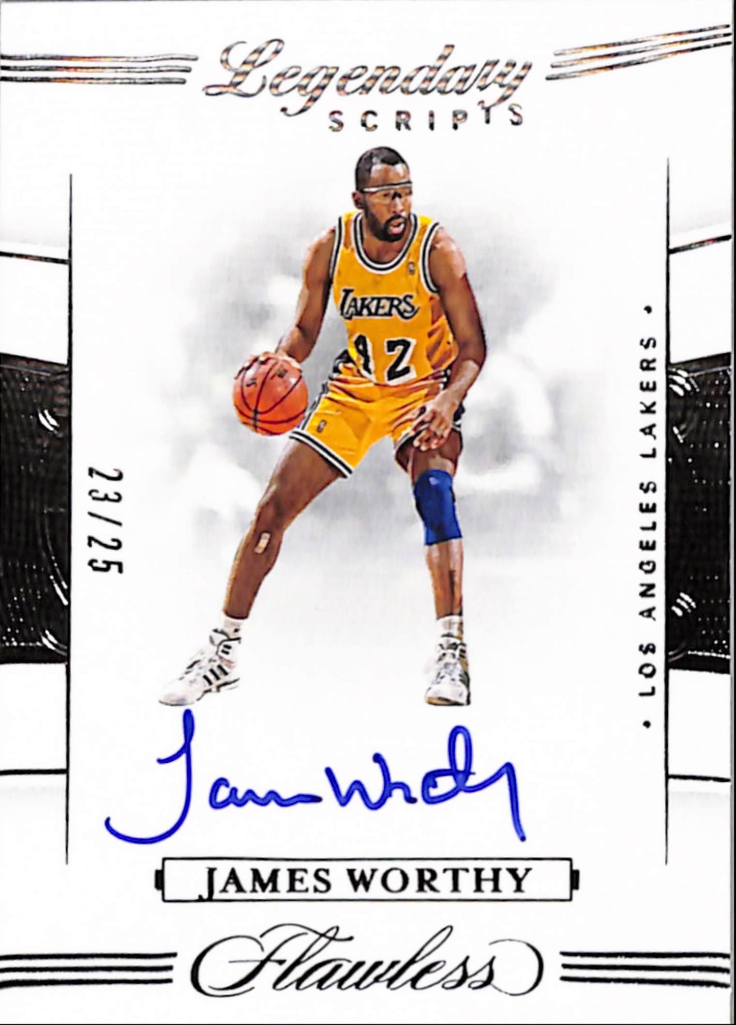James Worthy 2019 Panini Flawless Legendary Scripts Auto #23/25