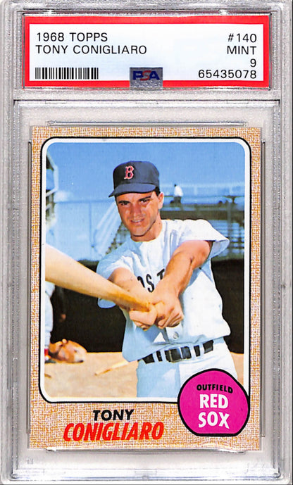 Tony Conigliaro 1968 Topps #140 PSA 9 Mint