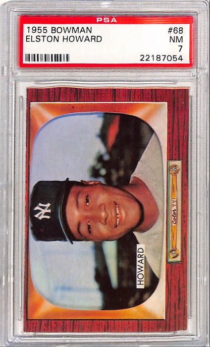Elston Howard 1955 Bowman #68 PSA 7 Near Mint