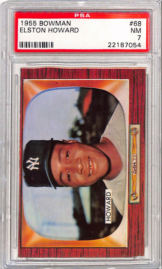 Elston Howard 1955 Bowman #68 PSA 7 Near Mint