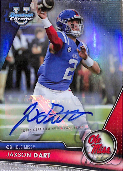 Jaxson Dart 2023 Bowman Chrome U Refractor Auto #258/499