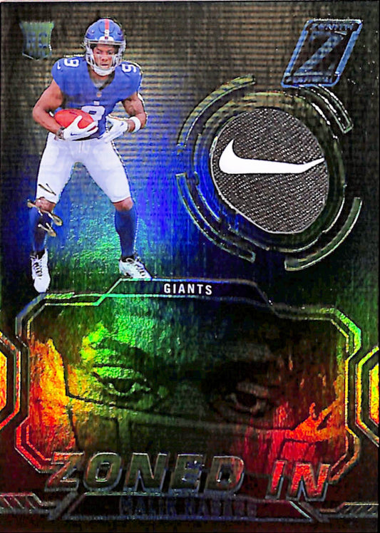 Malik Nabers 2024 Panini Zenith Zoned In Nike Swoosh Patch #1/1