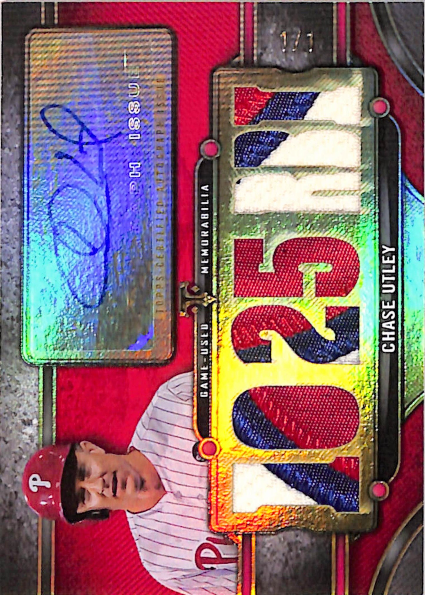 Chase Utley 2024 Topps Triple Threads Pauto Auto #1/1