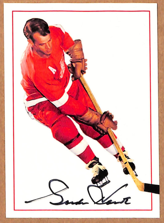 Gordie Howe 1991 Parkhurst Missing Link Lucky Autograph #572/956