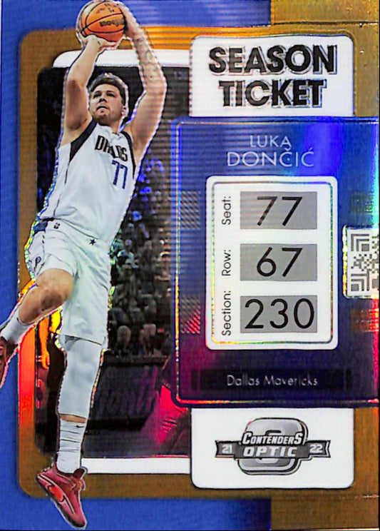 Luka Doncic 2021 Panini Contenders Optic Gold #8/10