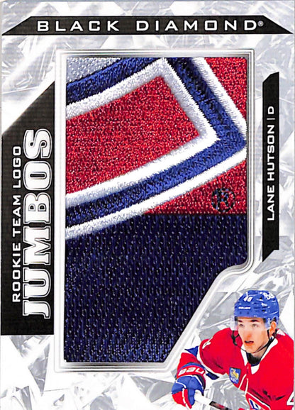 Lane Hutson 2024 Upper Deck Black Diamond Rookie Team Logo Jumbos