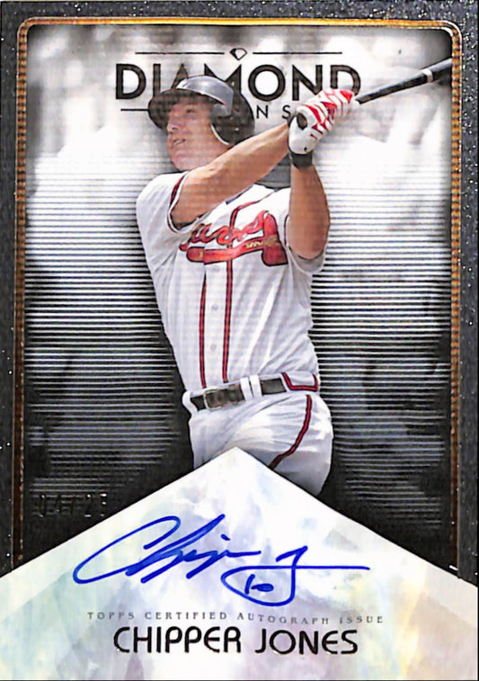 Chipper Jones 2023 Topps Diamond Icons Autograph #4/25