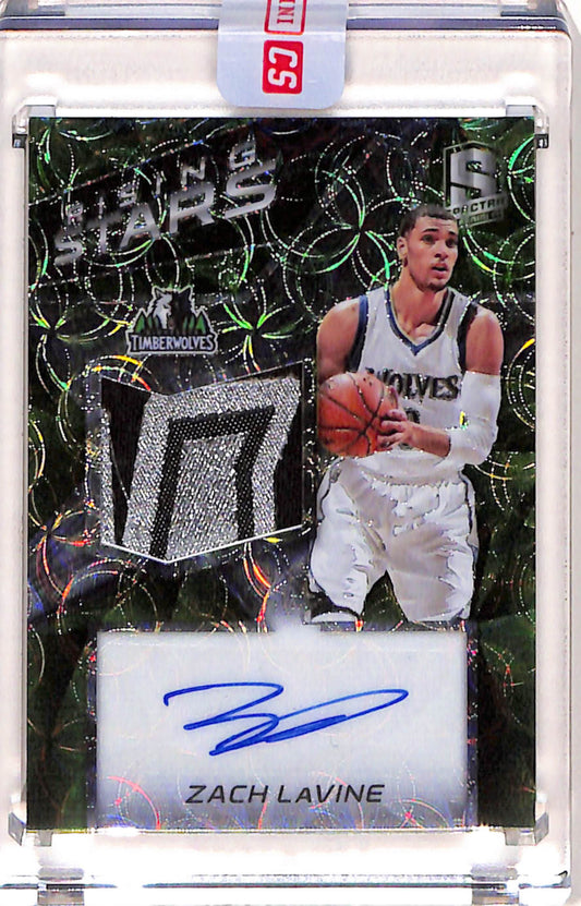Zach Lavine 2016 Panini Spectra Rising Stars Patch Auto #19/25