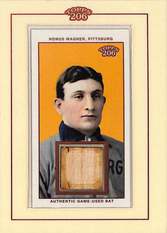 Honus Wagner 2002 Topps T206 Game-Used Bat Relic