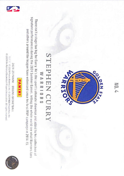 Steph Curry 2024 Panini Origins White Tiger Case Hit Insert