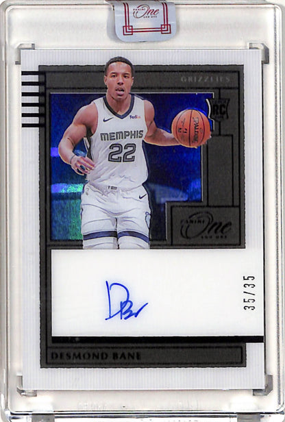 Desmond Bane 2020 Panini One and One Purple Rookie Auto #35/35