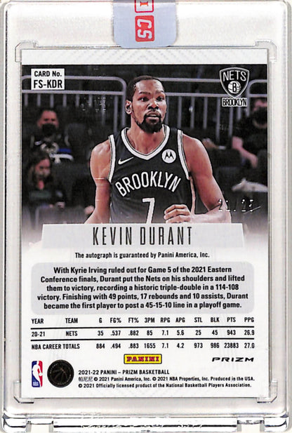 Kevin Durant 2021 Panini Prizm Mojo Auto #21/25