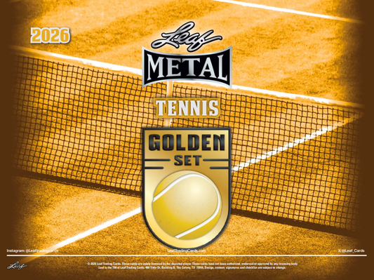 2026 Leaf Metal Golden Set Tennis Hobby Box