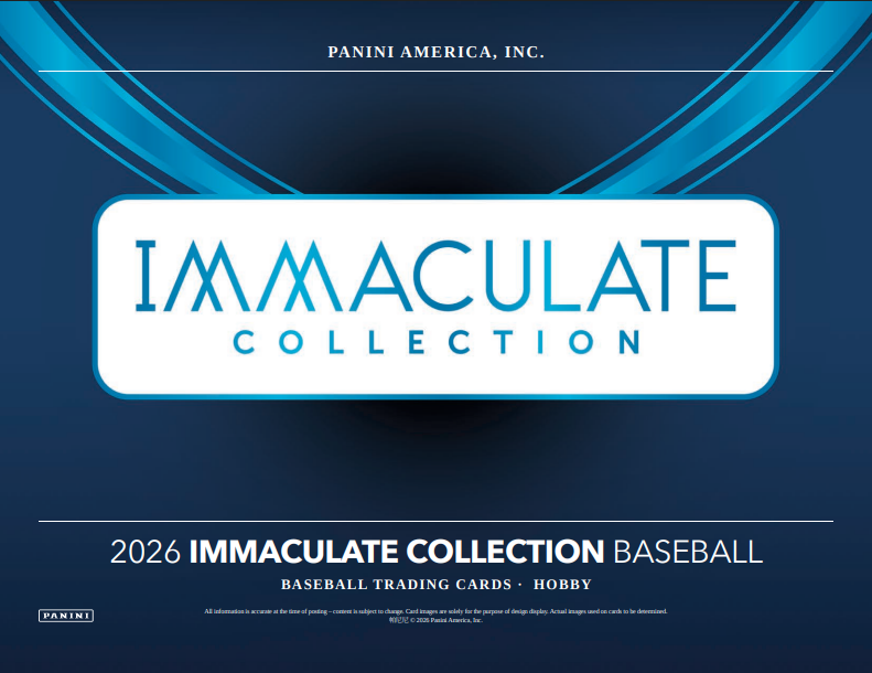 2026 Panini Immaculate Baseball Hobby Box - 6 Box Case