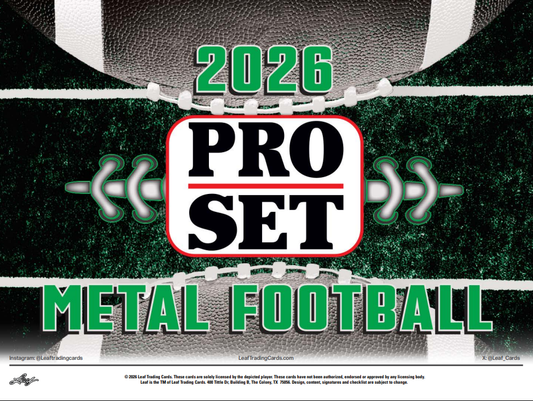 2026 Leaf Pro Set Metal Football Hobby Box