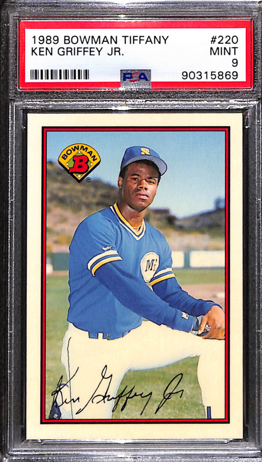 Ken Griffey Jr 1989 Bowman Tiffany Rookie #220 PSA 9 Mint