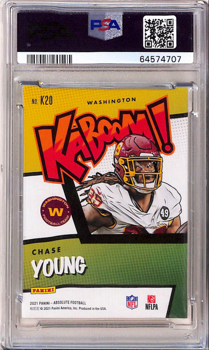 Chase Young 2021 Panini Absolute Kaboom PSA 9 Mint