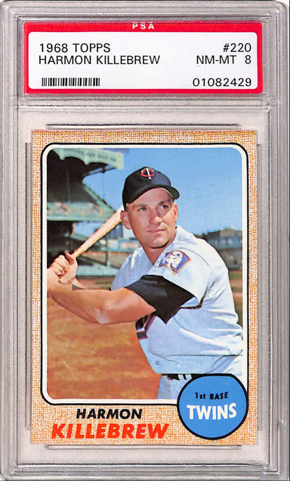 Harmon Killebrew 1968 Topps #220 PSA 8 Nm-Mint