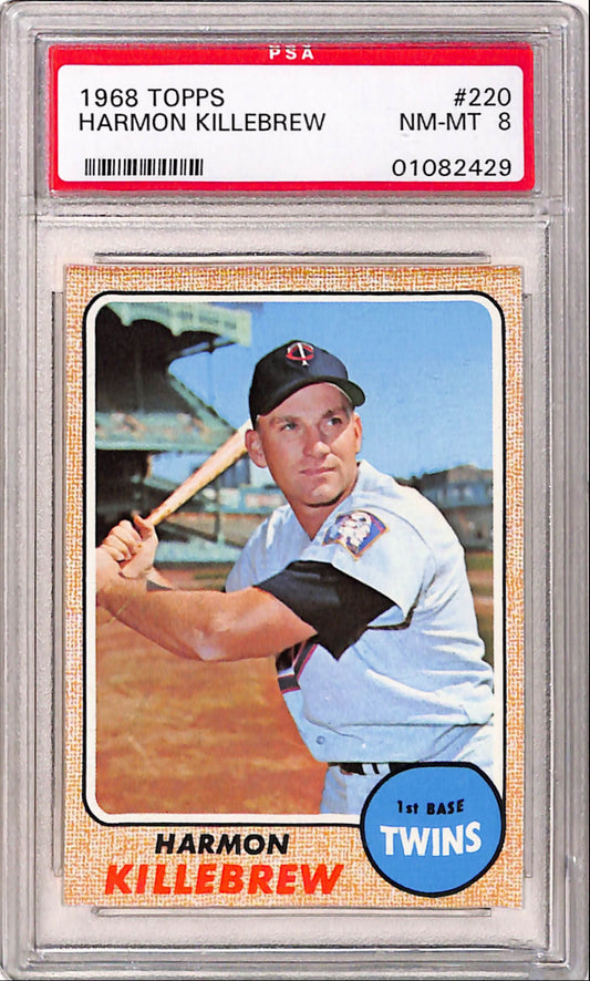 Harmon Killebrew 1968 Topps #220 PSA 8 Nm-Mint