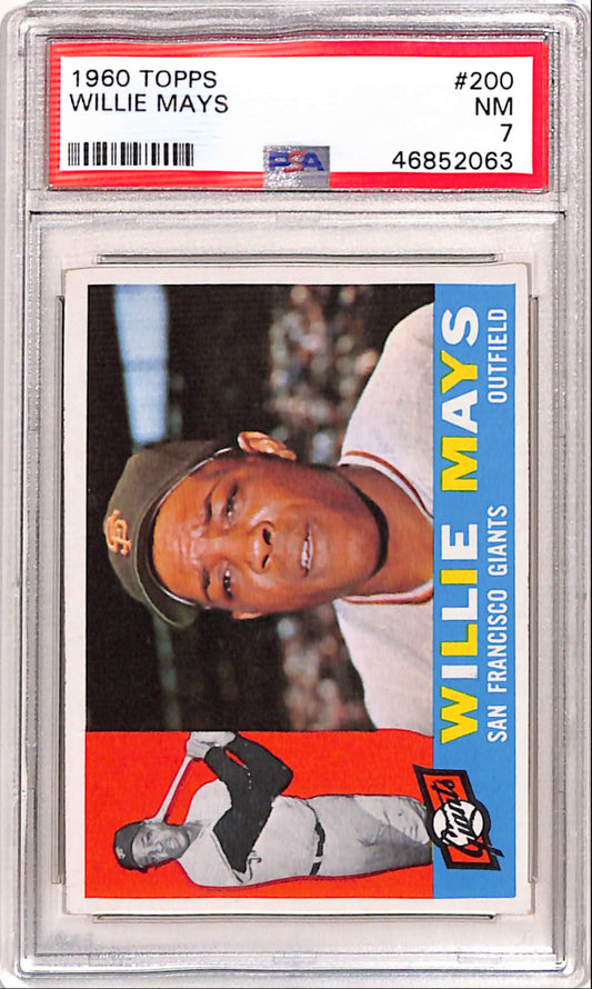 Willie Mays 1960 Topps #200 PSA 7 Near Mint 2063