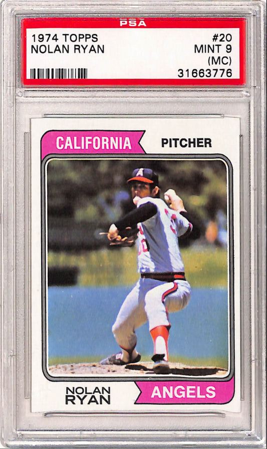Nolan Ryan 1974 Topps #20 PSA 9 Mint (MC)