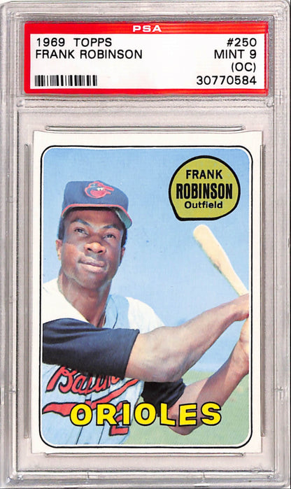 Frank Robinson 1969 Topps #250 PSA 9 Mint (OC)