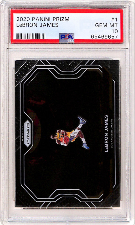 LeBron James 2020 Panini Prizm #1 PSA 10 Gem Mint 9657