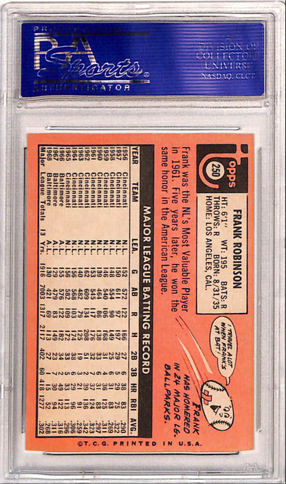 Frank Robinson 1969 Topps #250 PSA 9 Mint (OC)