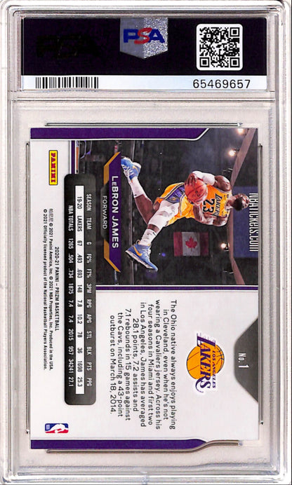 LeBron James 2020 Panini Prizm #1 PSA 10 Gem Mint 9657