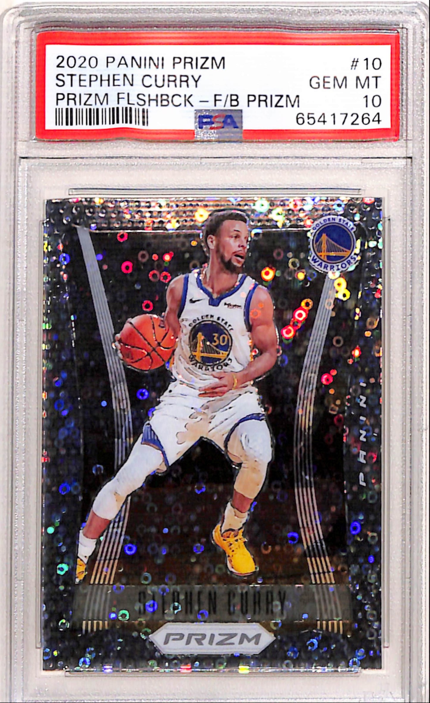 Steph Curry 2020 Panini Prizm Flashback #10 PSA 10 Gem Mint