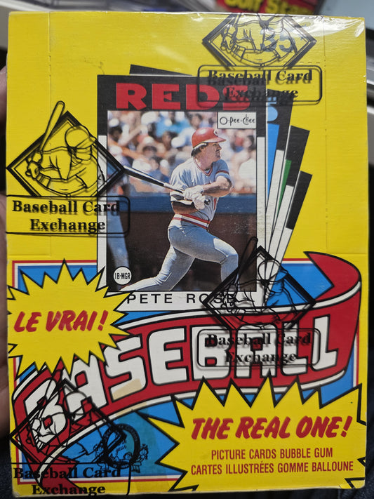 1986 O-Pee-Chee Baseball Wax Box BBCE Wrapped