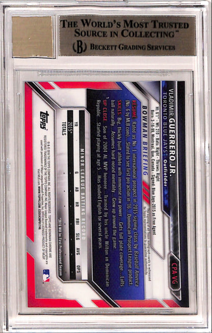Vladimir Guerrero Jr. 2016 Bowman Chrome Auto BGS 9.5 Gem Mint