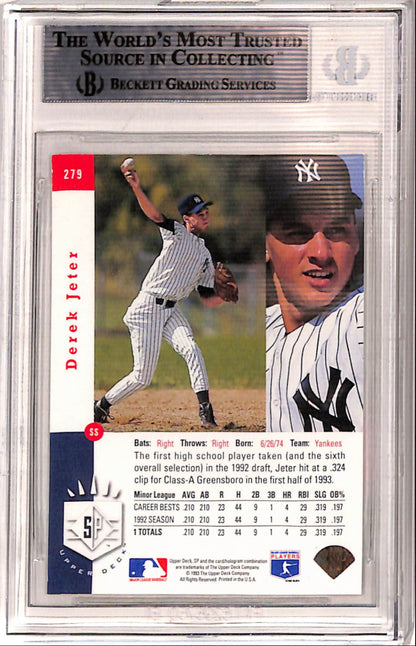 Derek Jeter 1993 Upper Deck SP Rookie #279 BGS 8.5 Nm-Mint+