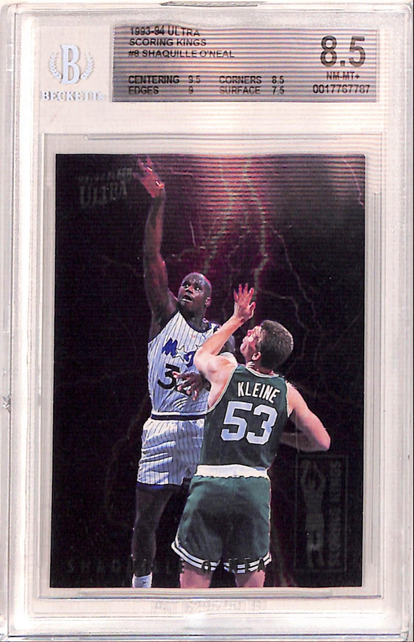 Shaquille O'Neal 1992 Fleer Ultra Scoring Kings BGS 8.5 Nm-Mint+