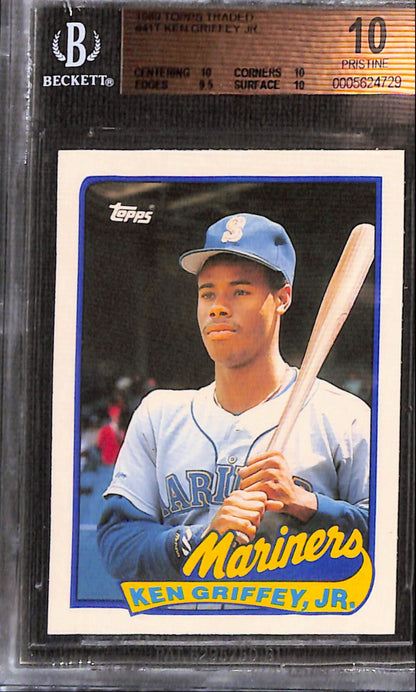 Ken Griffey Jr. 1989 Topps Traded Rookie #41T BGS 10 Pristine