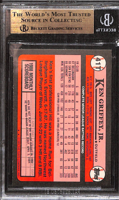 Ken Griffey Jr. 1989 Topps Traded Rookie #41T BGS 10 Pristine
