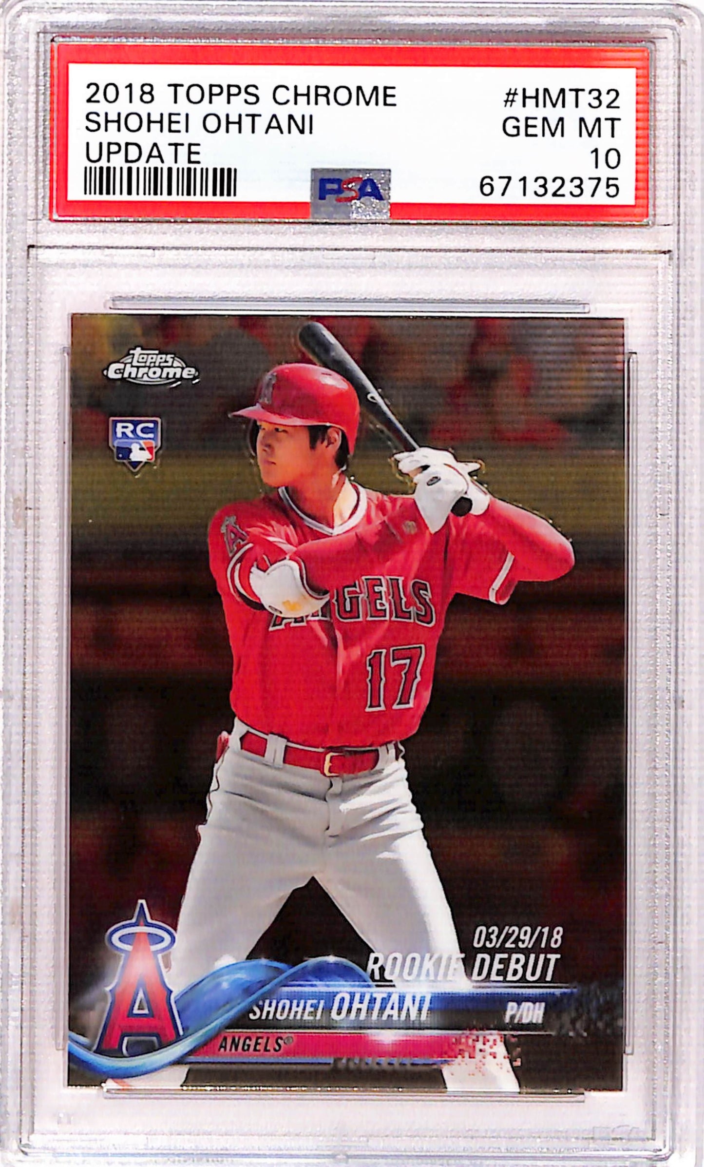 Shohei Ohtani 2018 Topps Update Rookie #HMT32 PSA 10 Gem Mint 2375