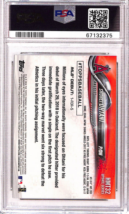 Shohei Ohtani 2018 Topps Update Rookie #HMT32 PSA 10 Gem Mint 2375