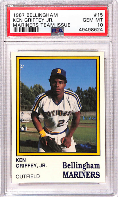 Ken Griffey Jr. 1987 Bellingham Mariners Team Issue PSA 10 Gem Mint