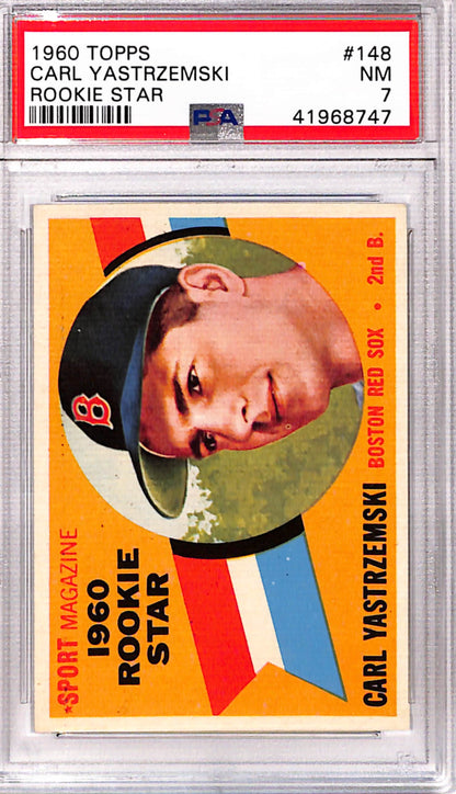 Carl Yastrzemski 1960 Topps Rookie #148 PSA 7 Near Mint