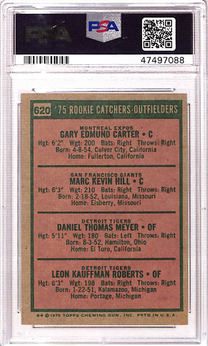 Gary Carter 1975 Topps Rookie #620 PSA 9 Mint