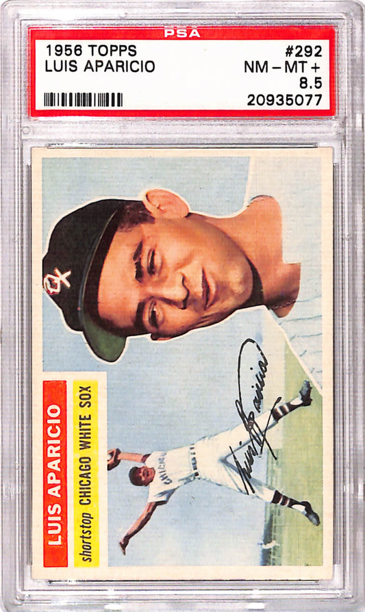 Luis Aparicio 1956 Topps Rookie #292 PSA 8.5 Nm-Mint+