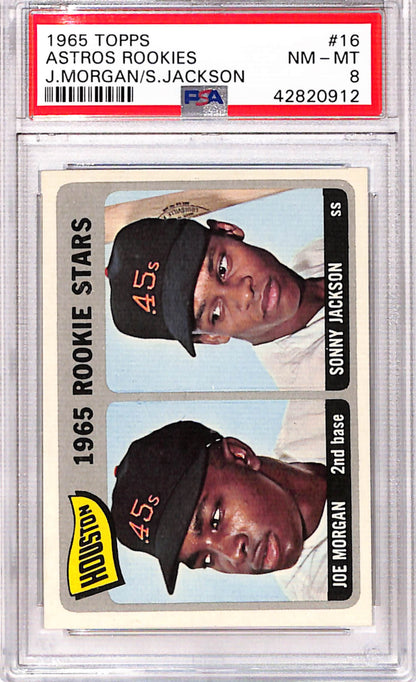 Joe Morgan 1965 Topps Rookie #16 PSA 8 NM-MINT