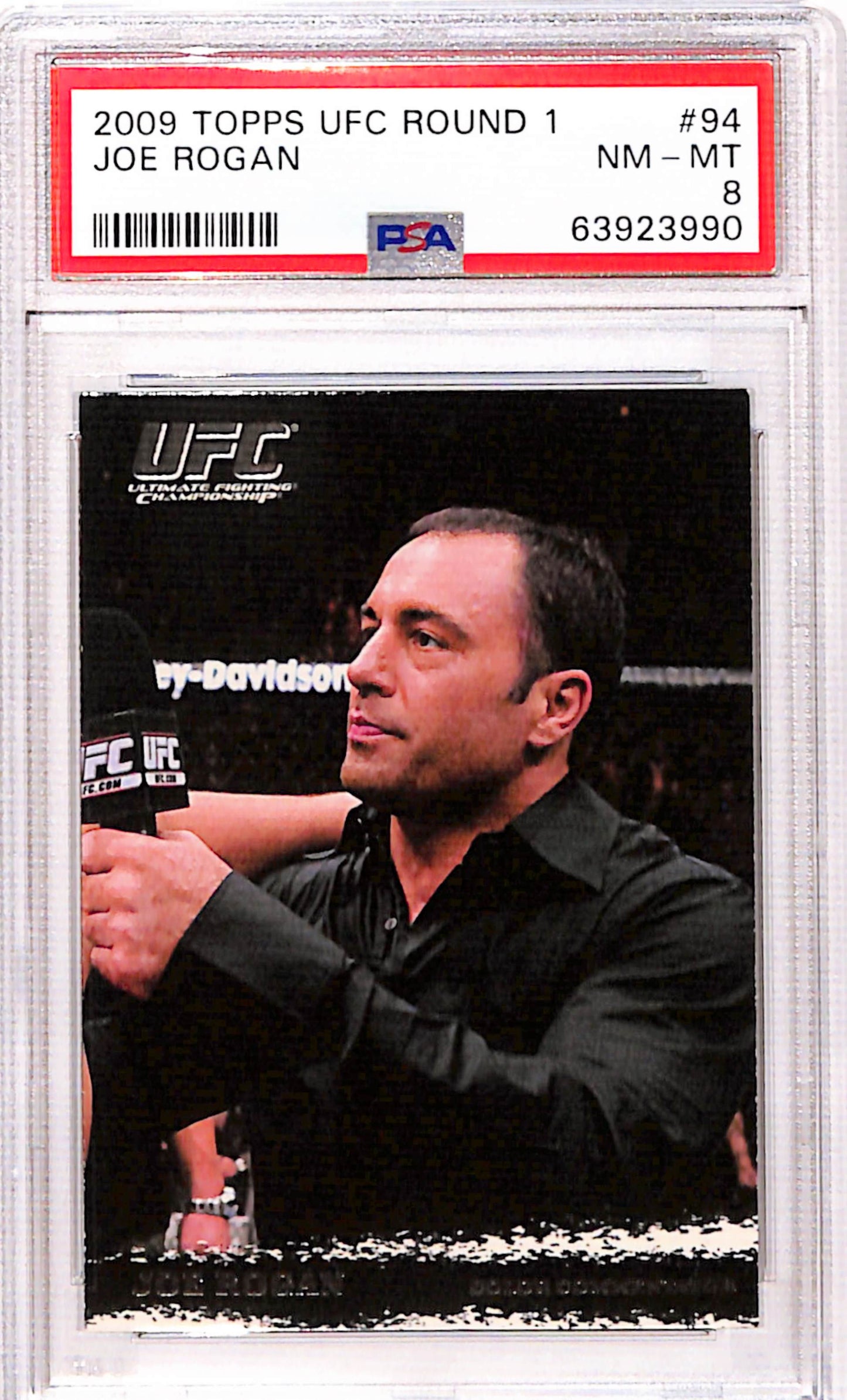 Joe Rogan 2009 Topps UFC Round 1 #94 PSA 8 NM-MINT